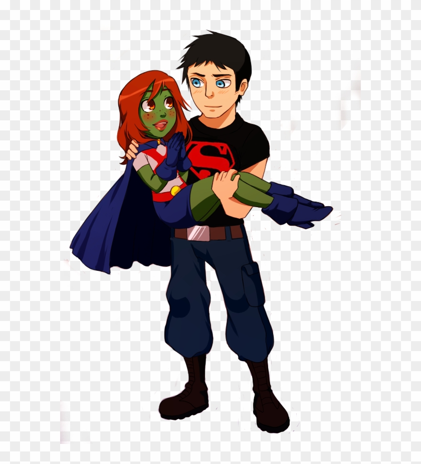 Miss Marte E Superboy - Superboy Beijando Marciana Os Desenhos Animados #688225