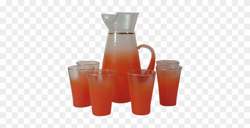 West Virginia Blendo Glass Juice Set - Glass Juice Set #688422