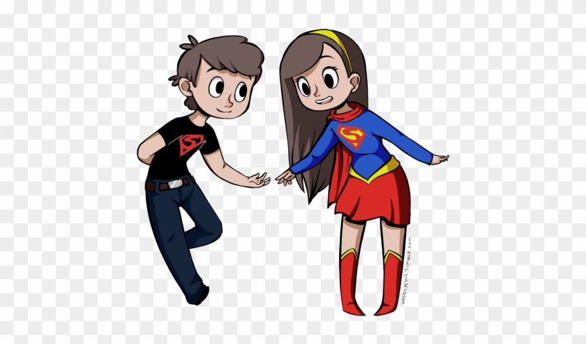“ Dipper And Mabel Cosplaying Super Boy And Super Girl - Cartoon #688609