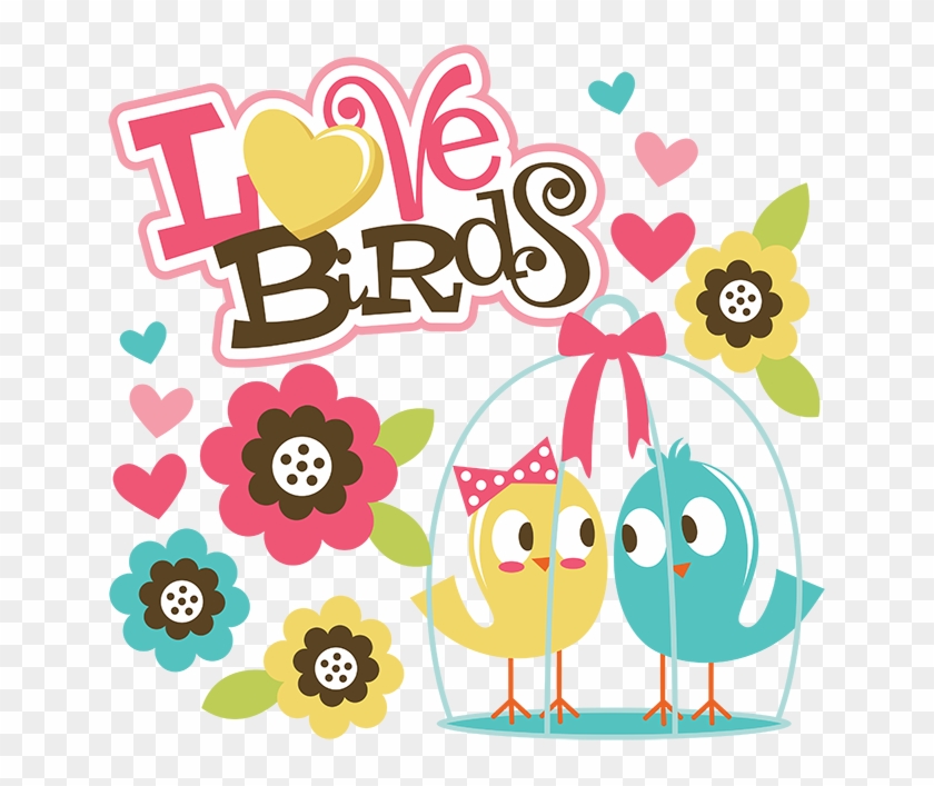 Lovebird Clipart Anniversary - Happy Anniversary To You Two Love Birds #688680