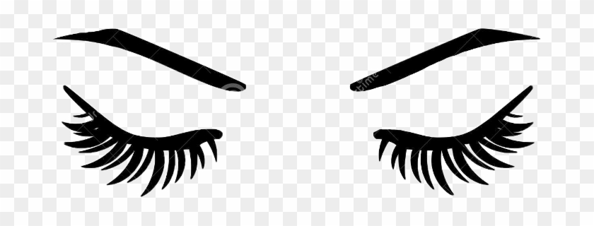 Eyelashes Eyes Lashes Clipart Blackandwhite - Eyelashes Svg Free #688890