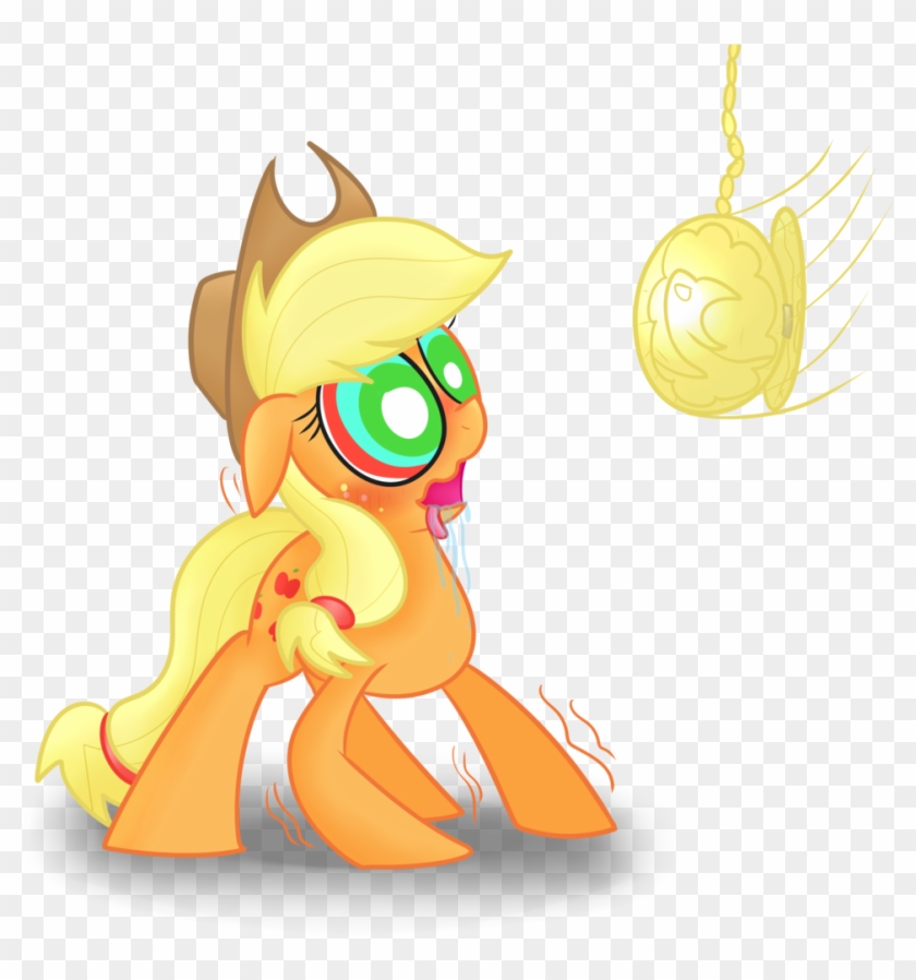 Mr-degration, Hypnosis, Safe, Simple Background, Solo, - My Little Pony Hypnotize Applejack #688899