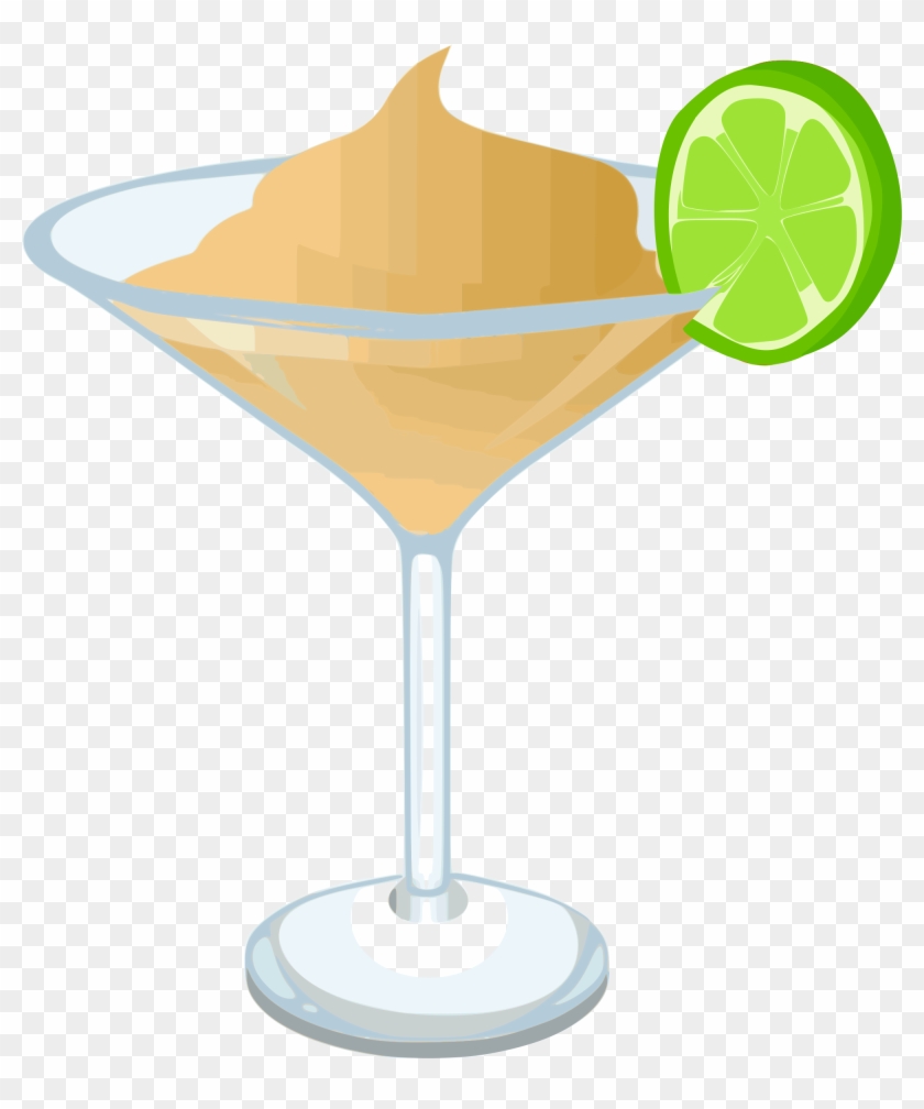 Big Image - Yellow Cocktail Vector Png #688929