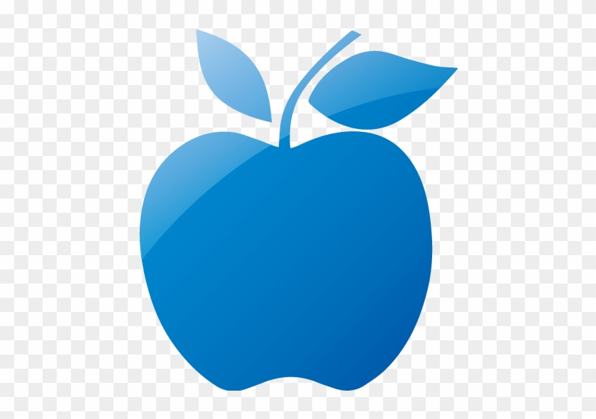 Web 2 Blue Apple 2 Icon - Icon Red Apple Png #688983