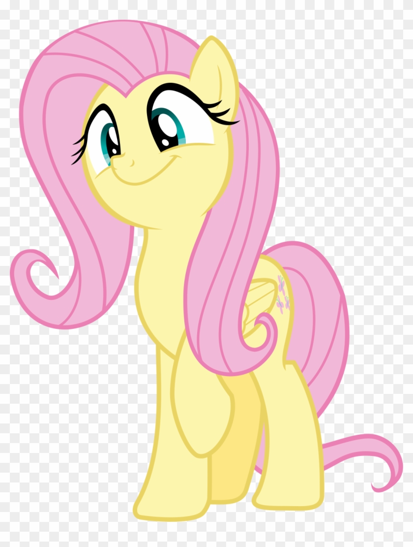 Fluttershy Smiling Vector By Istilllikegamecubes - Fluttershy In Our Town #689096