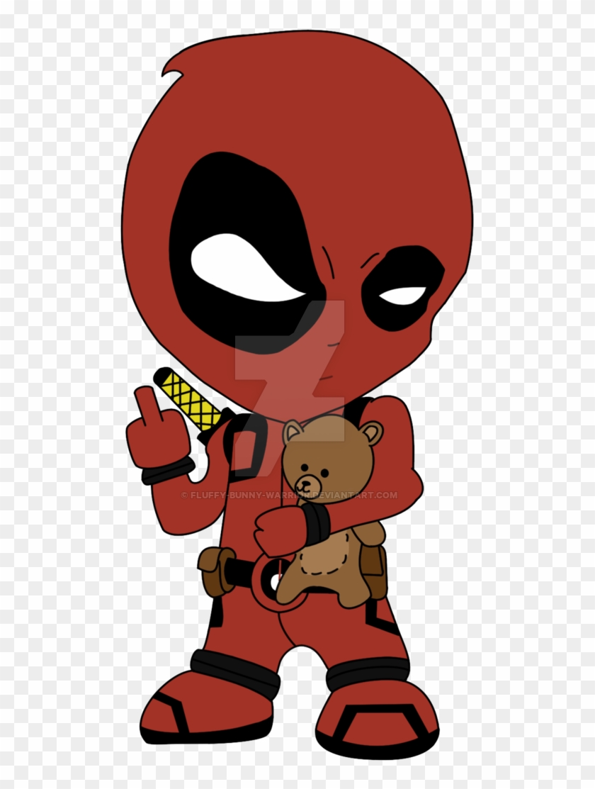 Deadpool Chibi By Fluffy Bunny Warrior - Deadpool Chibi Cute Png #689191