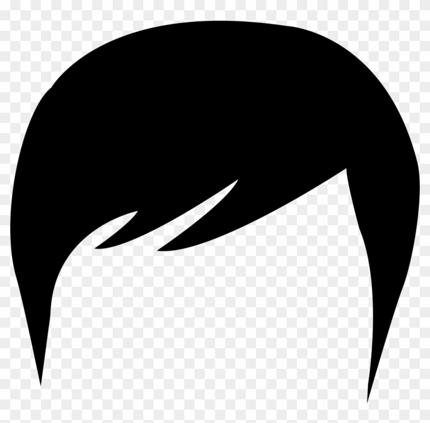 Hair Silhouette Clip Art - Short Hair Silhouette Png #689318