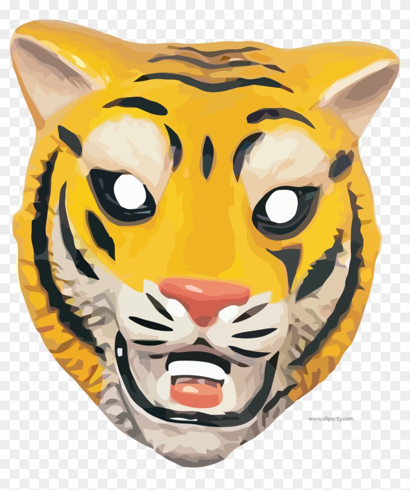 Plastic Mask Tigger Clipart Png Download - Animal Mask - Free Transparent  PNG Clipart Images Download