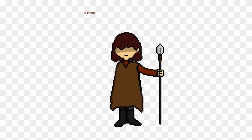 Human Warrior Sprite By Xlyphon - Undertale Sans Human Sprite #689698