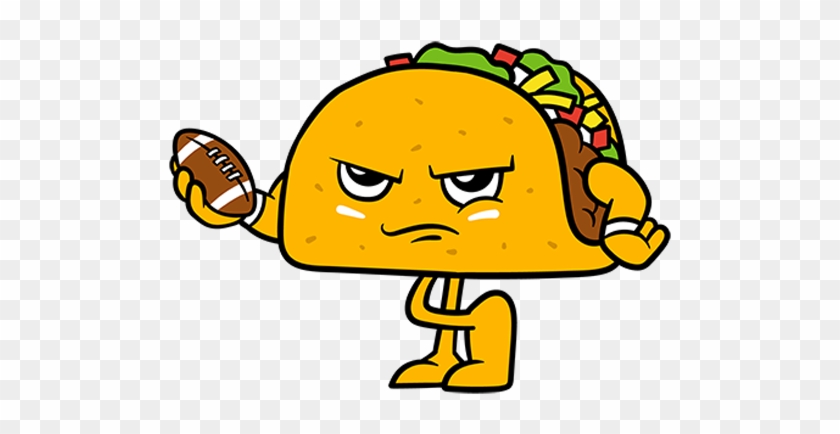 Gridiron Taco - Cartoon Taco Football #689801