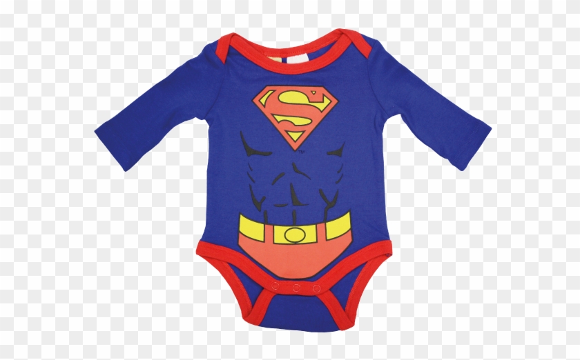 Boys Superman Bodysuit / Jumpsuit For Infants & Newborn - Boilersuit #689850