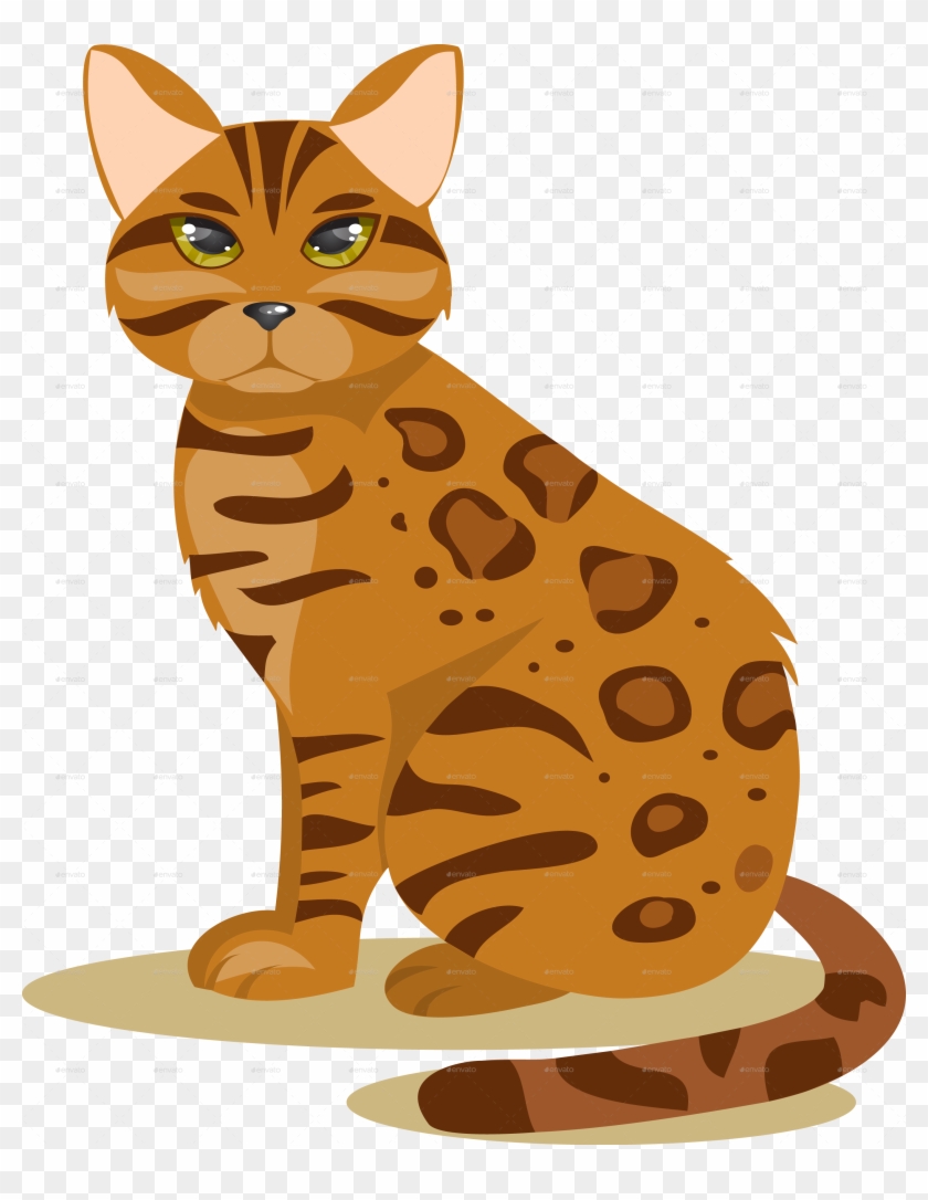 Bengal Cat Clipart Clipartxtras Bengal Cat Sleeping - Cartoon Bengal Cat Female #689964