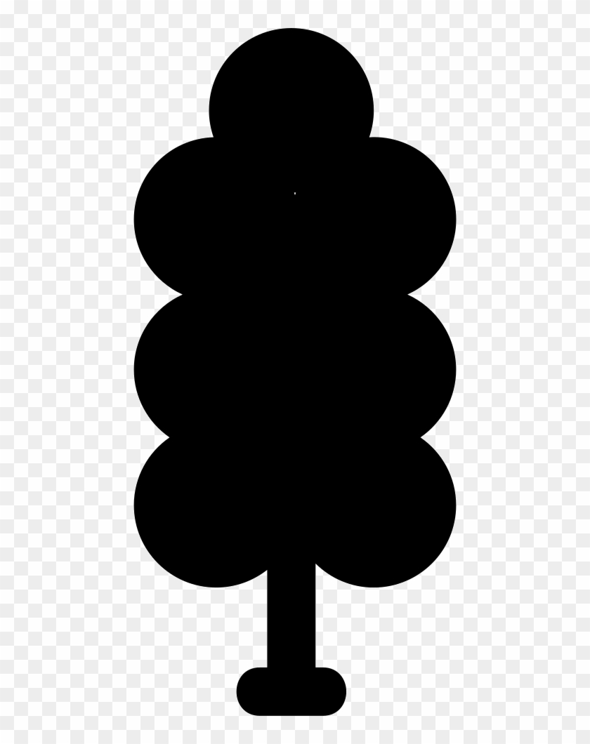 Tree Shape Of Tall Rounded Foliage Comments - Black-and-white #690217