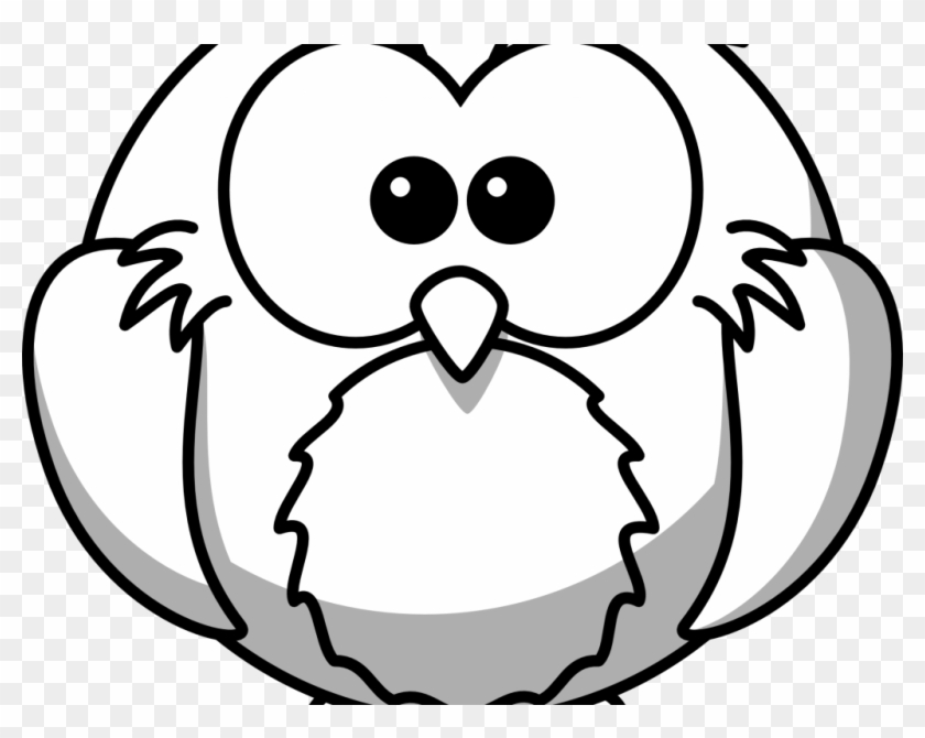 Black And White Cartoon Drawings Free Download Clip - Outline Drawing Of Owl #690260