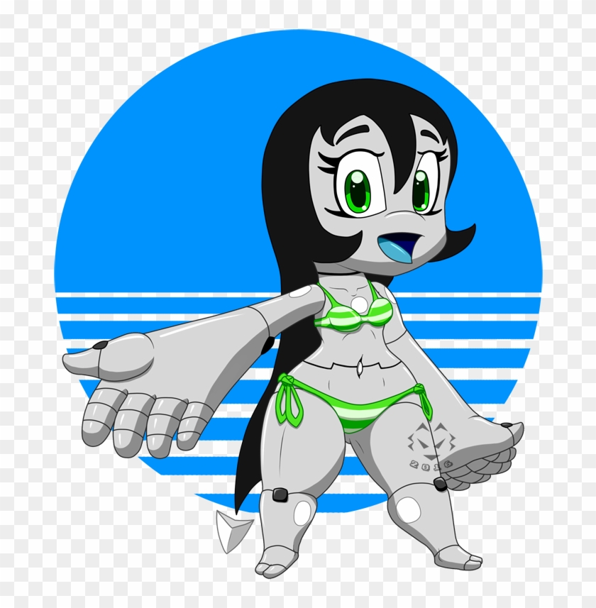 Pixel At The Beach - Cartoon #690363