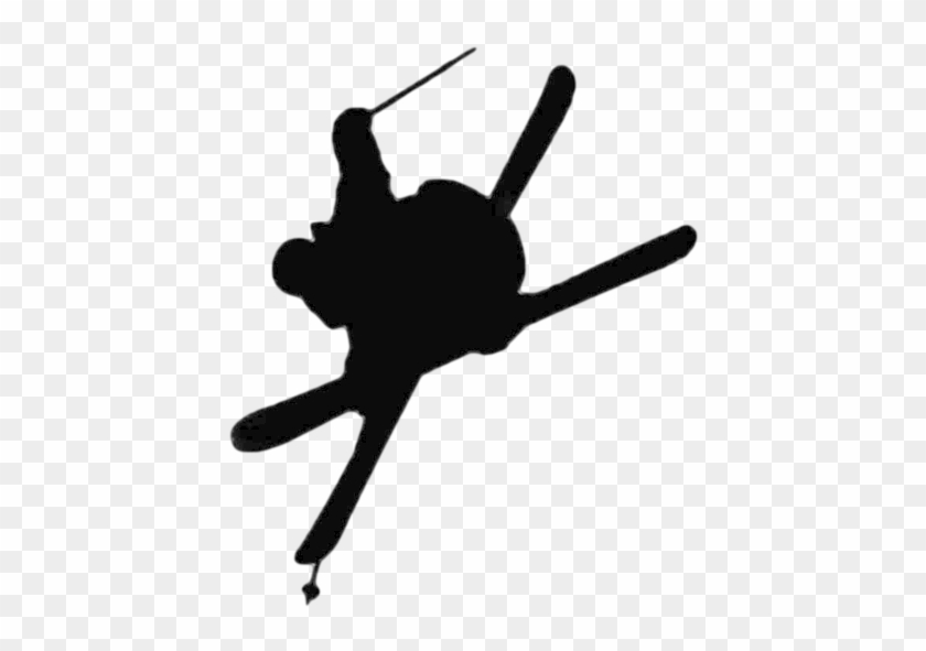 Silouette Skier Clipped Rev - Silouette Skier Clipped Rev #690413