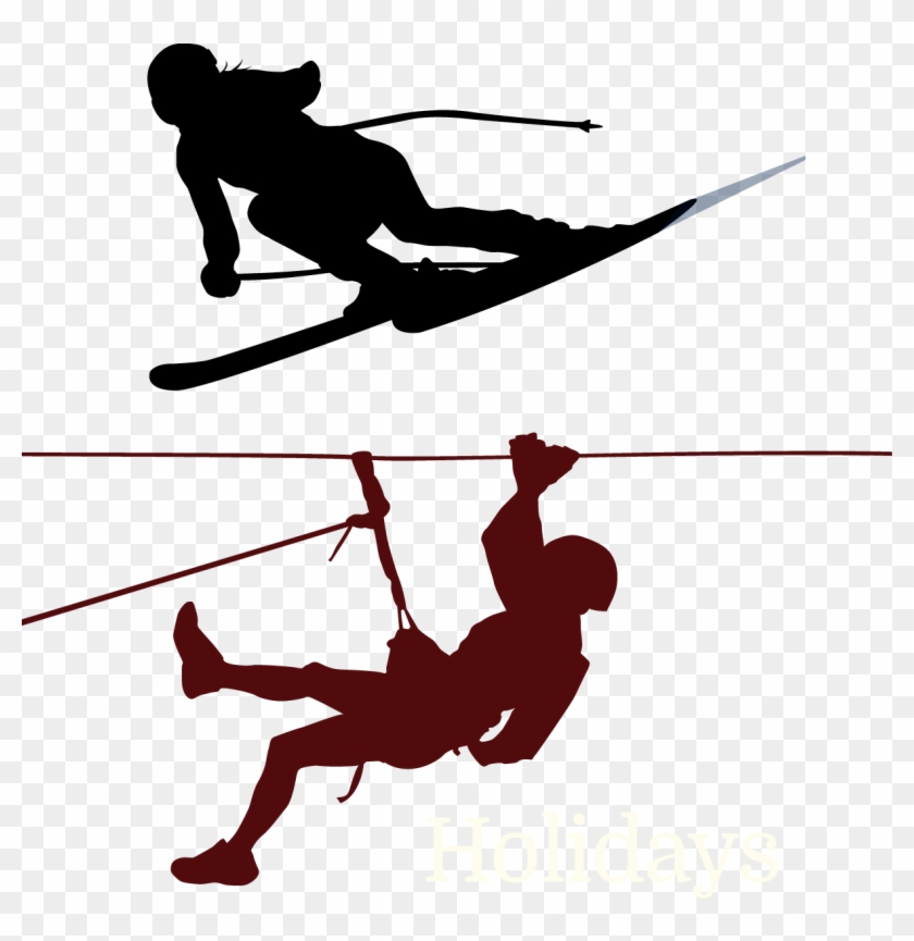 Climbing Mountaineering Clip Art - Climbing Mountaineering Clip Art #690419