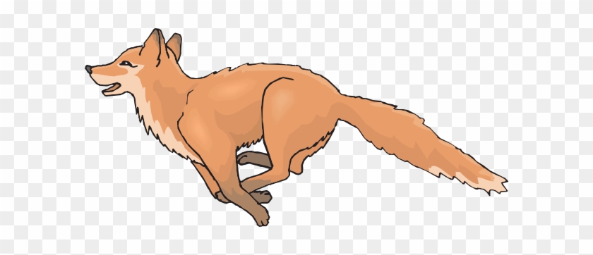 Silver Fox Clipart - Fox Running Transparent Background #690483