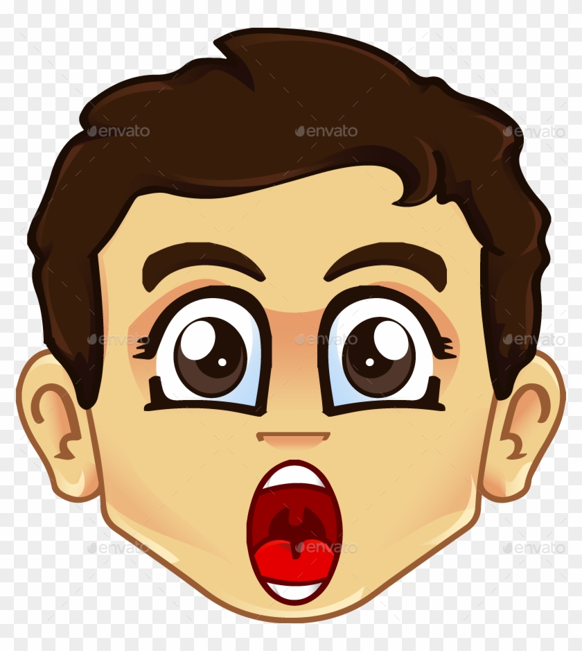 Shock - Shocked Boy Cartoon Png #690515