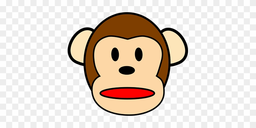 Monkey, Chimpanzee, Surprised, Animal - Monkey Face Clip Art #690529