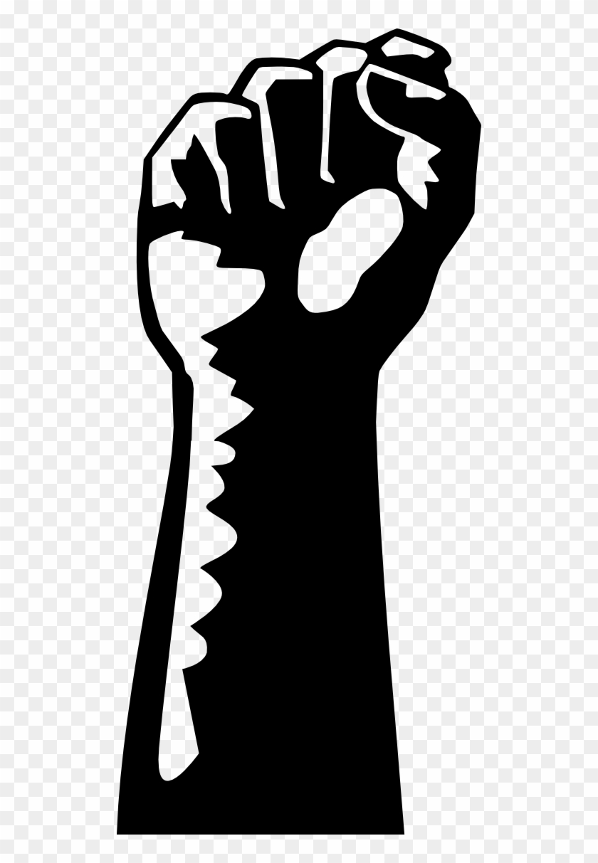 Black Panther Clipart Black Power - Raised Fist Clip Art #690531