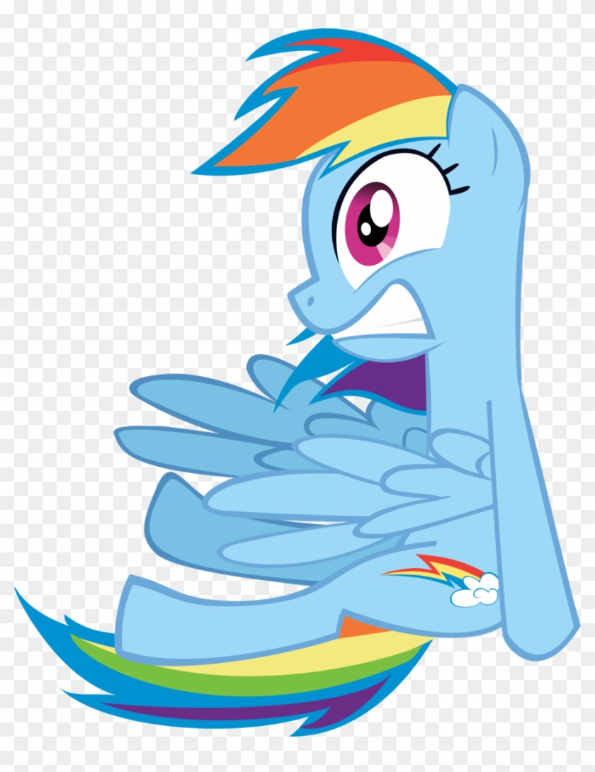 Rainbow Dash Shocked By Rorycon Rainbow Dash Shocked - Rainbow Dash Scary Face #690590
