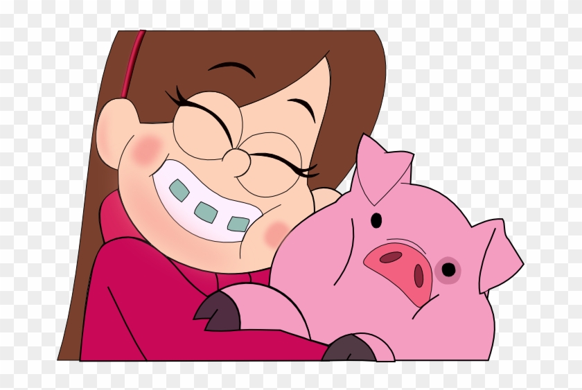 Mabel And Waddles By Bushybro4 - Pato Gravity Falls Png #690603