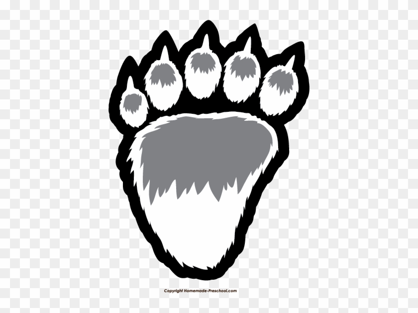 Bear Claw Clipart - Polar Bear Paw Clipart #690607