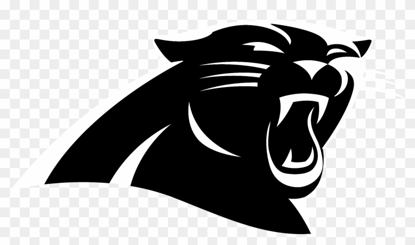 Carolina Panthers Logo Png Transparent & Svg Vector - Carolina Panthers Logo Black And White #690620