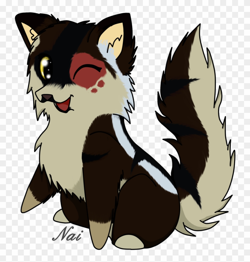 Cm Chibi Wolf - Chibi Wolf Png #690626