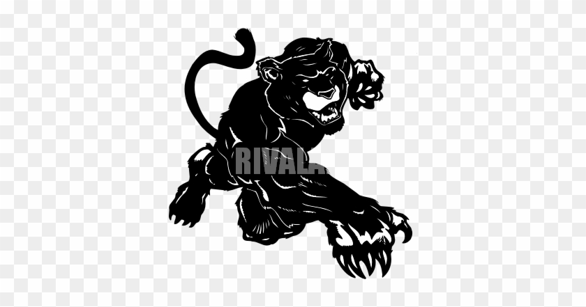 Black Panther Clipart Art - Panthers Clip Art Mascots #690639