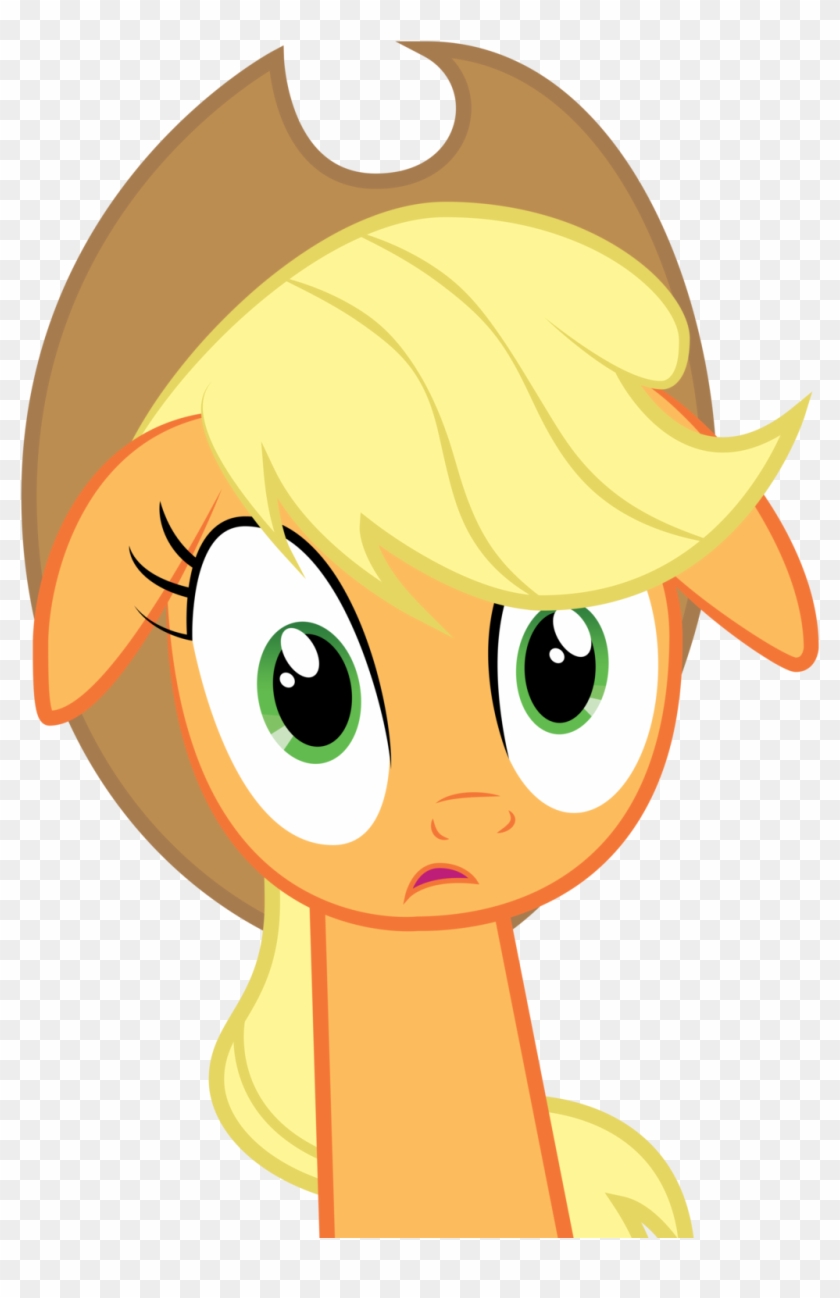 Applejack Shocked Face - Mlp Applejack Shock #690654