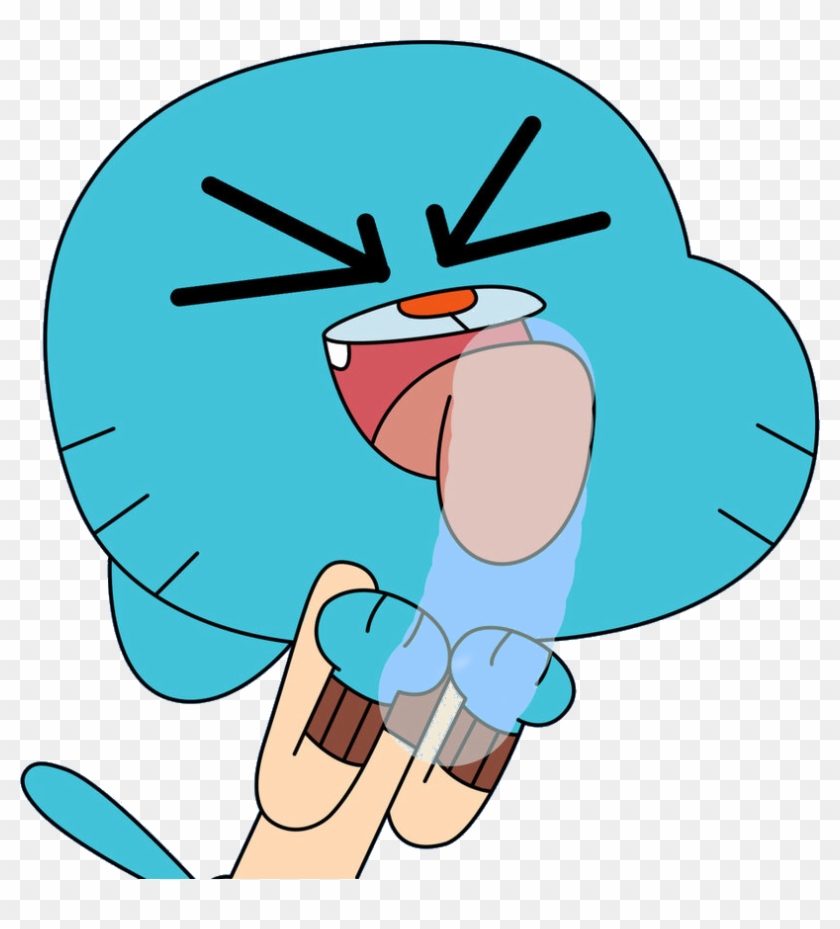 Gumball Licking By Josael281999 - Gumball Face Png #690693