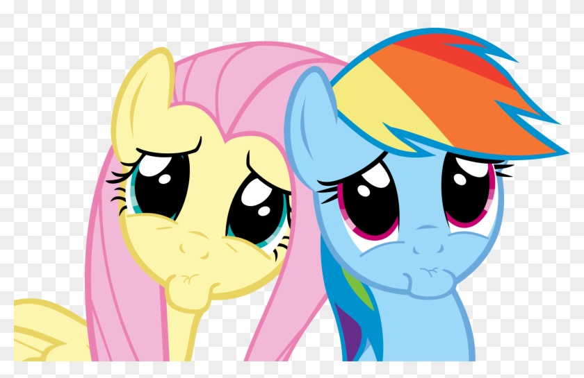 Face By Spyro4287 - My Little Pony Fluttershy And Rainbow Dash #690695