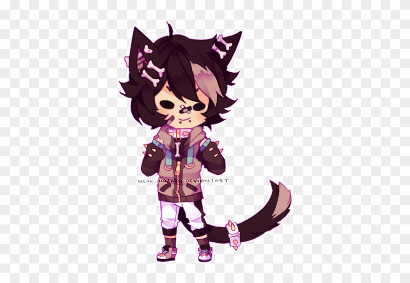 [mini Chibi Commission - Anime Wolf Boy Chibi #690713