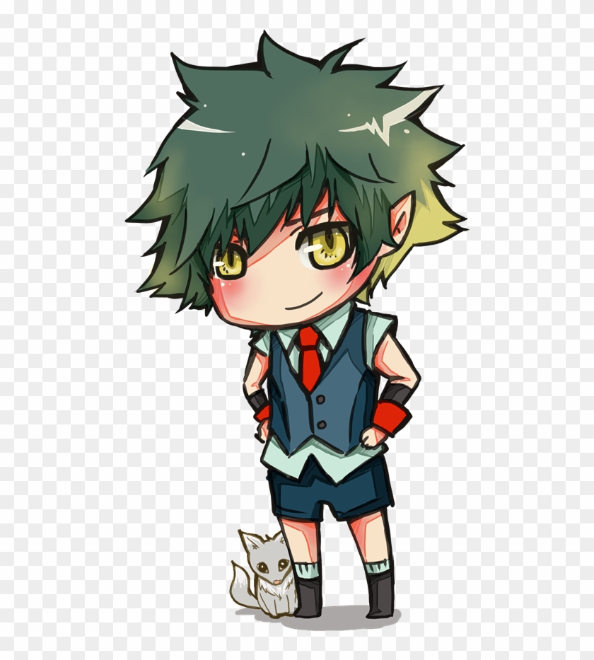 Chibi Wolf By Natsupi - Wolf And Boy Chibi #690766