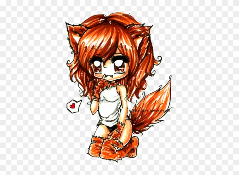 Chibi Wolf Girl By Arilettel On Deviantartchibi Wolf - Cartoon #690777