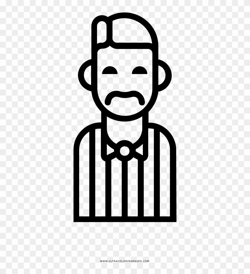 Barbershop Quartet Coloring Page - Barbershop Quartet Moustache Shirt Sing Singer Singing #690866