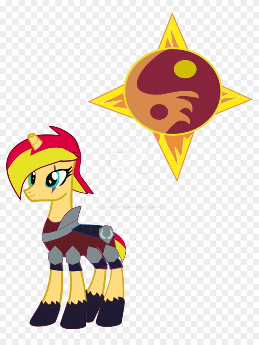 Magictimeymare12 Mlp Au By Magictimeymare12 - Mlp Sunburst And Sunset #691091