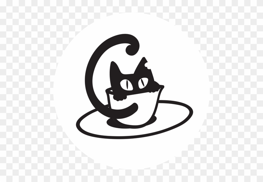 Logo Cat Only Circle - Neko Cafe Logo #691175