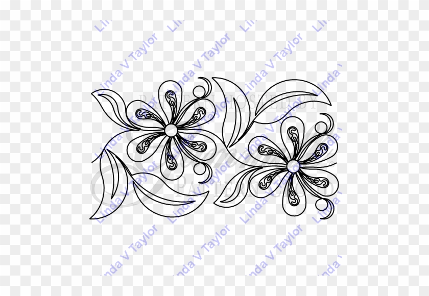 Lt 270 Rope Fleather Border - Floral Design #691187