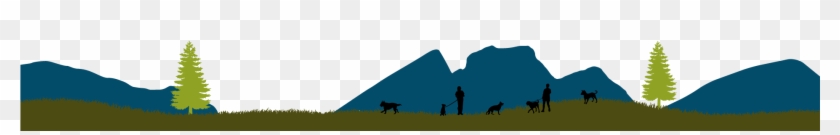 Extended Header Dog Walking Artwork - Silhouette #691289