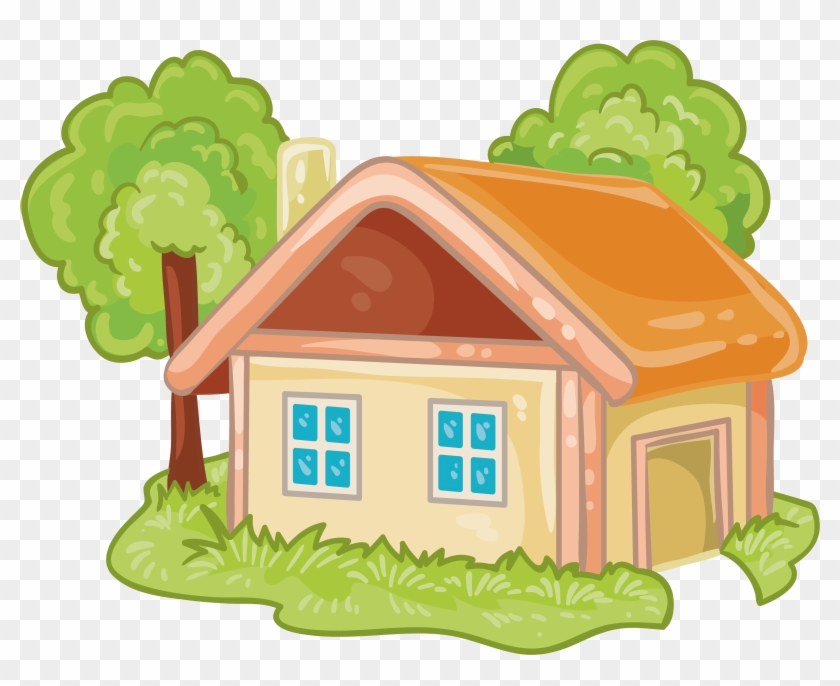 House Cartoon Log Cabin - House Cartoon Png #691611