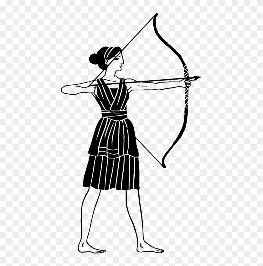 Illustration Of Artemis - Artemis Simple Drawing #691617
