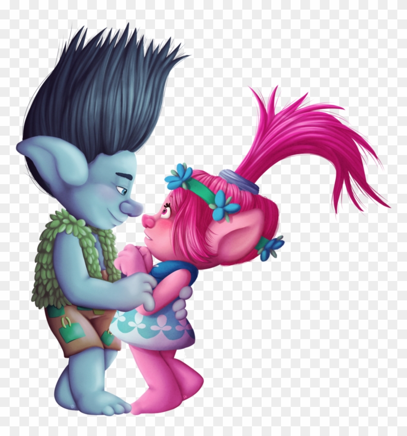 Trolls Branch And Poppy By Dari Draws - Trolls Branch And Poppy #691672