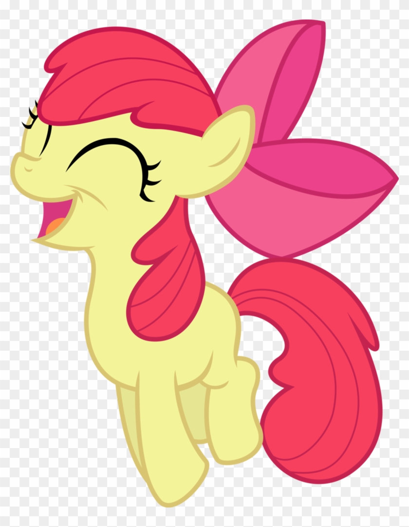 Applebloom's Happy Hop By Emedina13 - Mlp Apple Bloom Happy #691997