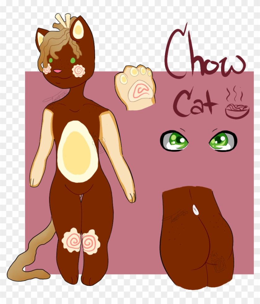 Chow Cat {ramen Cat} Closed By Toasti435 - Cartoon #692060