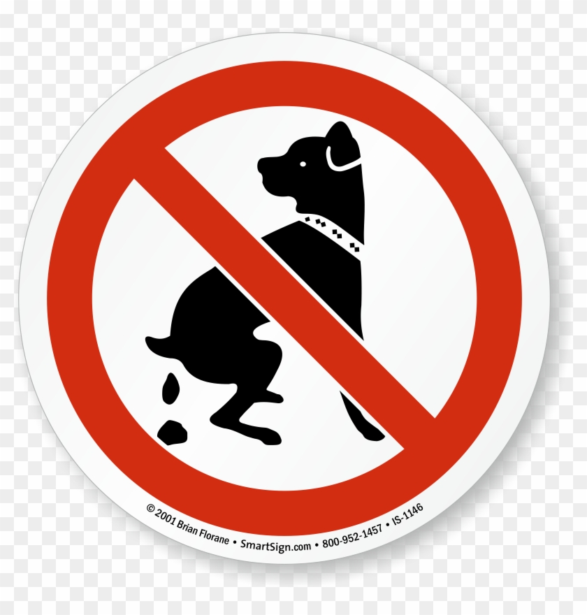 Dog Poop Recreation Symbol Highway Route Sign 