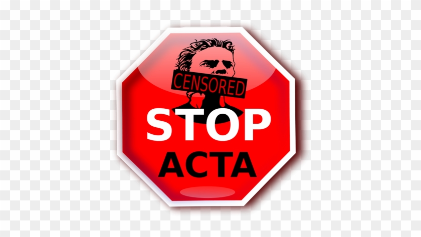Parada Acta Signo Ilustración - Stop Sign Clip Art #692308