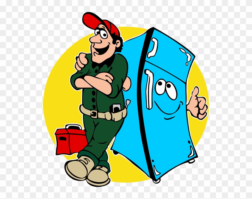 Our Refrigerator Service Centre Is Fully Private Refrigerator - Appliance Repairman Clipart #692389